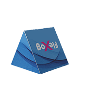 Trojuholníková horizontálna škatuľa