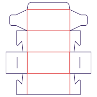 Sponková škatuľa - rozkrój
